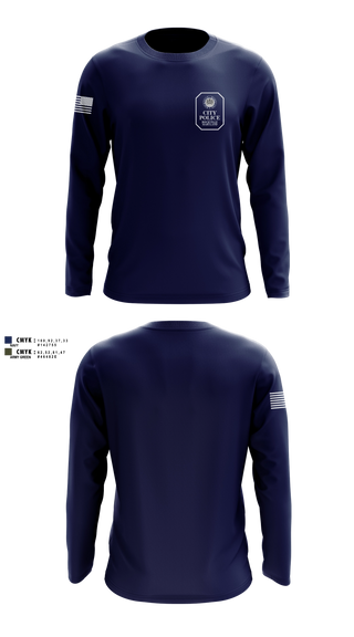 Long Sleeve Performance Shirt, Rockville City Police, Police, Teamtime, Team time, sublimation, custom sports apparel, team uniforms, spirit wear, spiritwear, sports uniforms, custom shirts, team store, custom team store, fundraiser sports, apparel fundraiser
