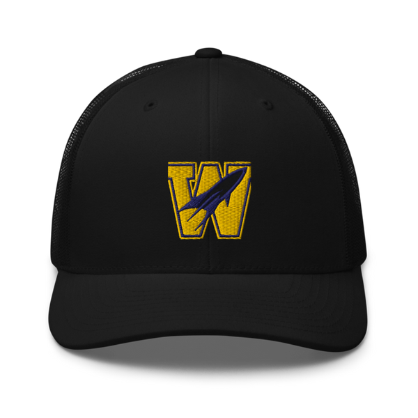 Rockets Retro Trucker Hat | Yupoong 6606