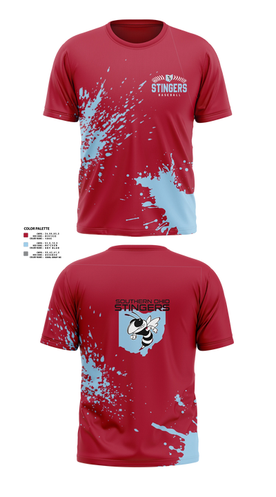 Southern Ohio Stingers Short Sleeve Performance Shirt - 7