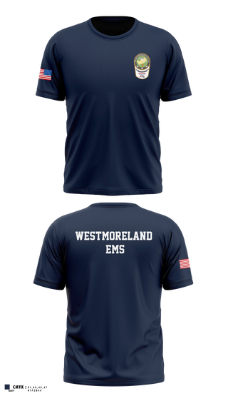Old School Cotton Feel Shirt, Westmoreland  EMS, EMS/EMT, Teamtime, Team time, sublimation, custom sports apparel, team uniforms, spirit wear, spiritwear, sports uniforms, custom shirts, team store, custom team store, fundraiser sports, apparel fundraiser