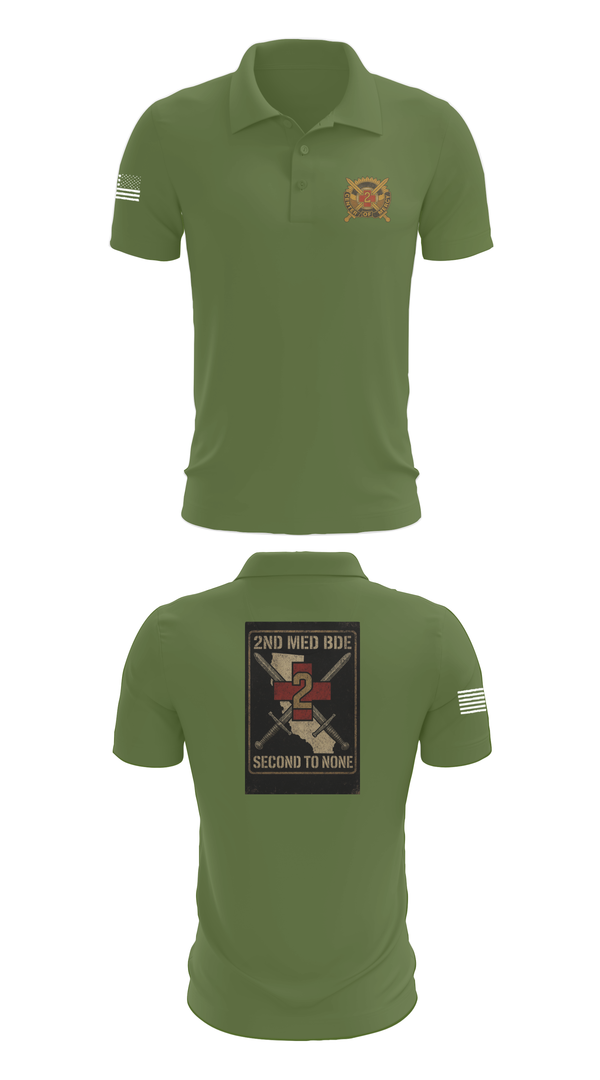 Short Sleeve Performance Polo, 2nd Medical Brigade, , Teamtime, Team time, sublimation, custom sports apparel, team uniforms, spirit wear, spiritwear, sports uniforms, custom shirts, team store, custom team store, fundraiser sports, apparel fundraiser