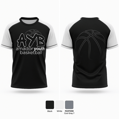 Amador Youth Basketball  Short Sleeve Performance Shirt - 1