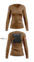 2ND PLT Ghosts Women's Long Sleeve V-neck Shirt - 3