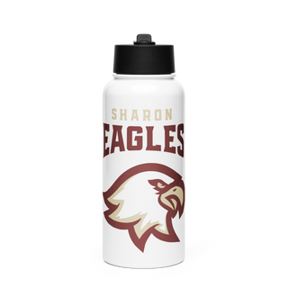 Sharon Eagles Swimming Stainless Steel Water Bottle with a Straw Lid