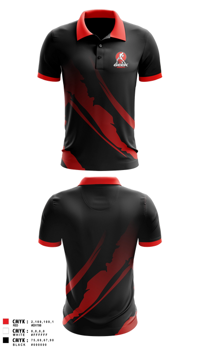 Geek MMA 61895980 Short Sleeve Performance Polo - 2