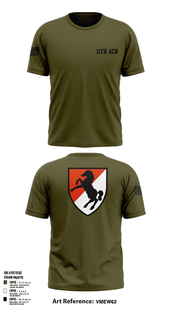 Short Sleeve Performance Shirt, 11th ACR, , Teamtime, Team time, sublimation, custom sports apparel, team uniforms, spirit wear, spiritwear, sports uniforms, custom shirts, team store, custom team store, fundraiser sports, apparel fundraiser