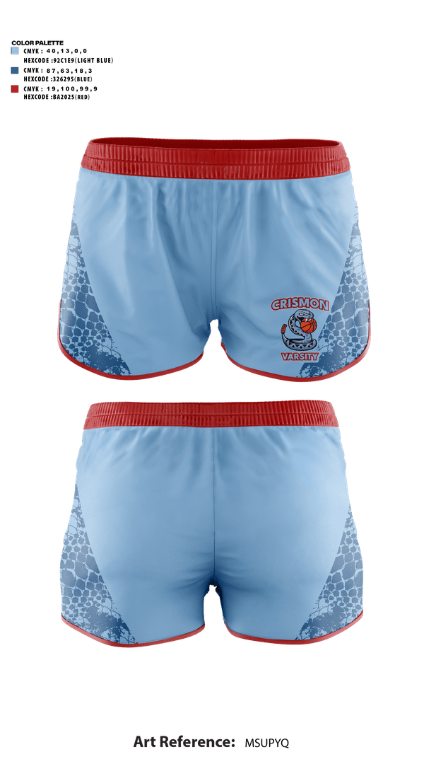 Ranger Panties, Crismon Rattlers, Women's Basketball, Teamtime, Team time, sublimation, custom sports apparel, team uniforms, spirit wear, spiritwear, sports uniforms, custom shirts, team store, custom team store, fundraiser sports, apparel fundraiser