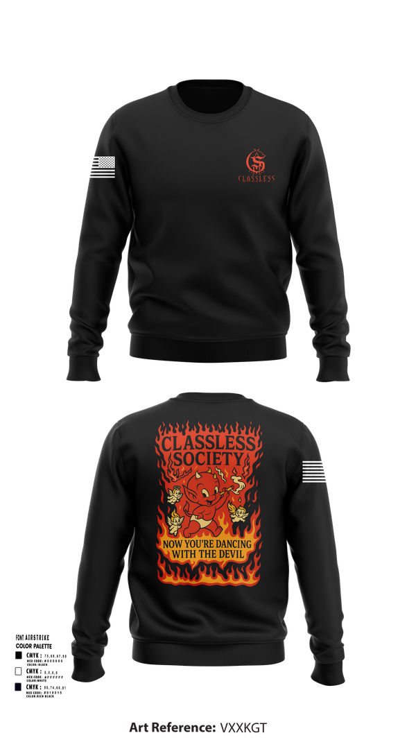 Crew Neck Sweatshirt, Classless Society, , Teamtime, Team time, sublimation, custom sports apparel, team uniforms, spirit wear, spiritwear, sports uniforms, custom shirts, team store, custom team store, fundraiser sports, apparel fundraiser