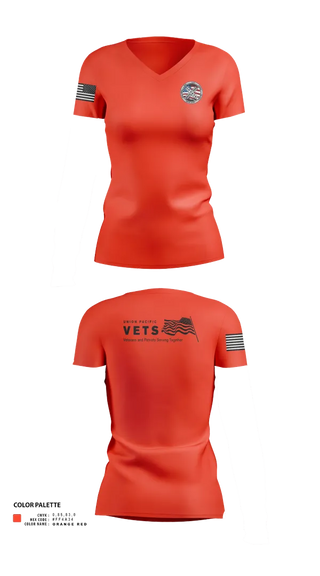 Womens Short Sleeve Vneck Shirt, South Texas UPVETS, , Teamtime, Team time, sublimation, custom sports apparel, team uniforms, spirit wear, spiritwear, sports uniforms, custom shirts, team store, custom team store, fundraiser sports, apparel fundraiser