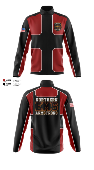 Fleece Jacket, Northern Armstrong EMS, EMS/EMT, Teamtime, Team time, sublimation, custom sports apparel, team uniforms, spirit wear, spiritwear, sports uniforms, custom shirts, team store, custom team store, fundraiser sports, apparel fundraiser