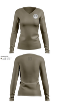 173RD SECFOR OAS IX 9040611 Women's Long Sleeve V-neck Shirt - 21