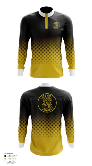 Quarter Zip Jacket, Cobras, Ice Hockey, Teamtime, Team time, sublimation, custom sports apparel, team uniforms, spirit wear, spiritwear, sports uniforms, custom shirts, team store, custom team store, fundraiser sports, apparel fundraiser