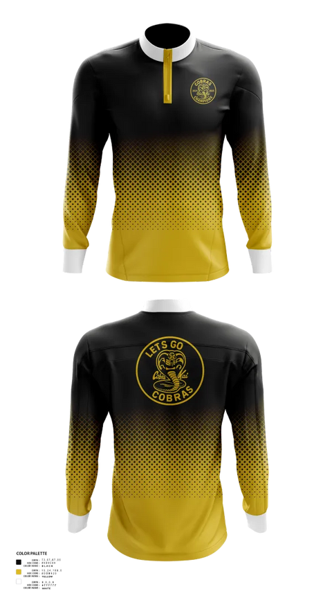 Quarter Zip Jacket, Cobras, Ice Hockey, Teamtime, Team time, sublimation, custom sports apparel, team uniforms, spirit wear, spiritwear, sports uniforms, custom shirts, team store, custom team store, fundraiser sports, apparel fundraiser