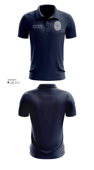 Short Sleeve Performance Polo, New Town Police Department, Police, Teamtime, Team time, sublimation, custom sports apparel, team uniforms, spirit wear, spiritwear, sports uniforms, custom shirts, team store, custom team store, fundraiser sports, apparel fundraiser