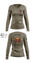 926 EN BDE 8514064 Women's Long Sleeve V-neck Shirt - 8