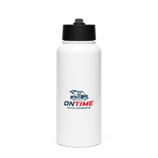 On Time Auto Experts 64841541 Stainless Steel Water Bottle with a Straw Lid
