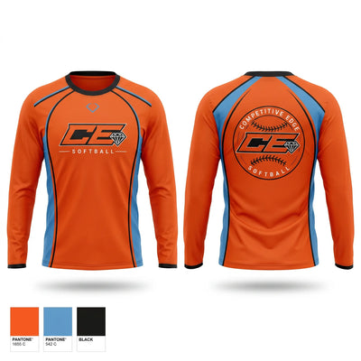 Competitive edge diamonds Long Sleeve Performance Shirt - 1