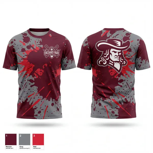 Old School Cotton Feel Shirt, Orchard Park Quakers, Baseball, Teamtime, Team time, sublimation, custom sports apparel, team uniforms, spirit wear, spiritwear, sports uniforms, custom shirts, team store, custom team store, fundraiser sports, apparel fundraiser
