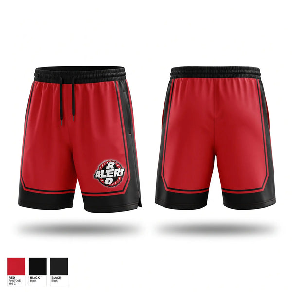 Athletic Shorts With Pockets, Red Alert, Softball, Teamtime, Team time, sublimation, custom sports apparel, team uniforms, spirit wear, spiritwear, sports uniforms, custom shirts, team store, custom team store, fundraiser sports, apparel fundraiser