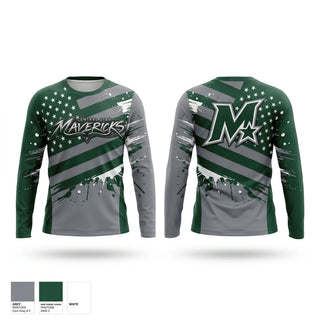 Long Sleeve Performance Shirt, Central Utah Mavericks, Softball, Teamtime, Team time, sublimation, custom sports apparel, team uniforms, spirit wear, spiritwear, sports uniforms, custom shirts, team store, custom team store, fundraiser sports, apparel fundraiser