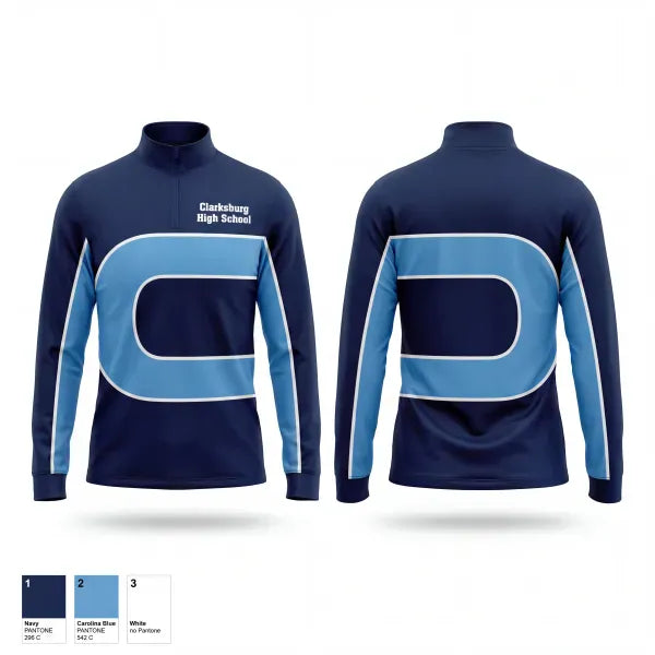 Quarter Zip Jacket, Clarksburg High School, , Teamtime, Team time, sublimation, custom sports apparel, team uniforms, spirit wear, spiritwear, sports uniforms, custom shirts, team store, custom team store, fundraiser sports, apparel fundraiser