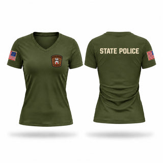 Womens Short Sleeve Vneck Shirt, MACS, Police, Teamtime, Team time, sublimation, custom sports apparel, team uniforms, spirit wear, spiritwear, sports uniforms, custom shirts, team store, custom team store, fundraiser sports, apparel fundraiser