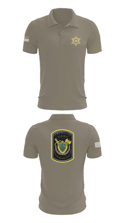 C.C.S.O. CERT 25474985 Short Sleeve Performance Polo - 64