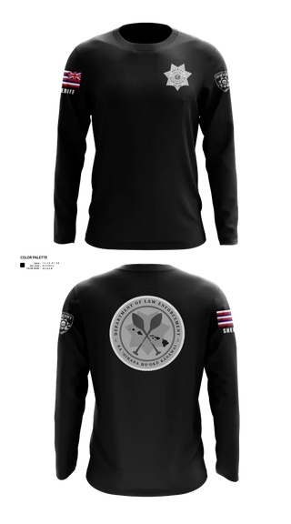 Long Sleeve Performance Shirt, Hawai’i Department of Law Enforcement- Sheriff Division, Police, Teamtime, Team time, sublimation, custom sports apparel, team uniforms, spirit wear, spiritwear, sports uniforms, custom shirts, team store, custom team store, fundraiser sports, apparel fundraiser