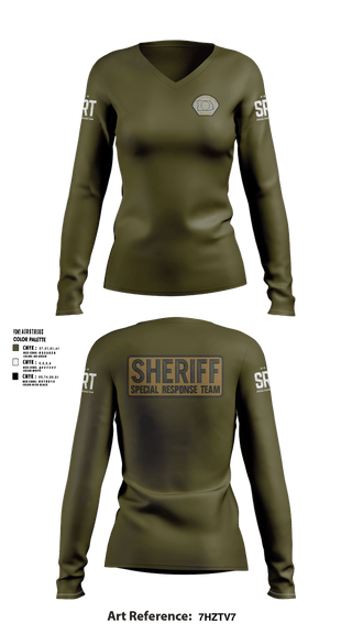 Womens Long Sleeve Vneck Shirt, Crime Suppression, Police, Teamtime, Team time, sublimation, custom sports apparel, team uniforms, spirit wear, spiritwear, sports uniforms, custom shirts, team store, custom team store, fundraiser sports, apparel fundraiser
