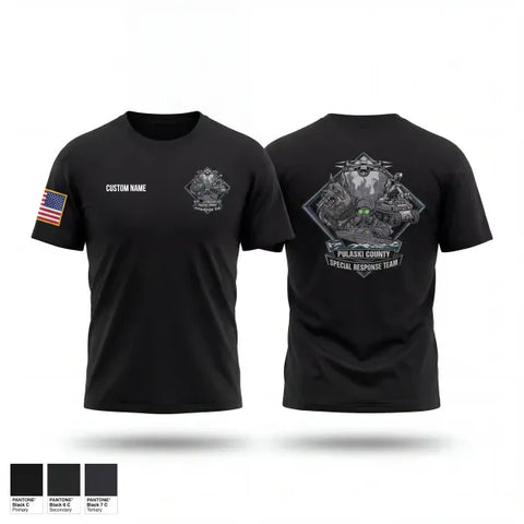 Old School Cotton Feel Shirt, Pulaski County SRT, Fire Department, Teamtime, Team time, sublimation, custom sports apparel, team uniforms, spirit wear, spiritwear, sports uniforms, custom shirts, team store, custom team store, fundraiser sports, apparel fundraiser