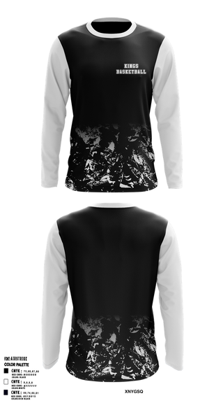 Long Sleeve Performance Shirt, KINGS, Men's Basketball, Teamtime, Team time, sublimation, custom sports apparel, team uniforms, spirit wear, spiritwear, sports uniforms, custom shirts, team store, custom team store, fundraiser sports, apparel fundraiser