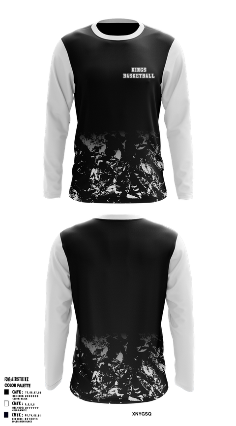Long Sleeve Performance Shirt, KINGS, Men's Basketball, Teamtime, Team time, sublimation, custom sports apparel, team uniforms, spirit wear, spiritwear, sports uniforms, custom shirts, team store, custom team store, fundraiser sports, apparel fundraiser