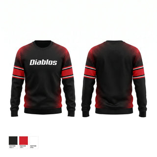 Crew Neck Sweatshirt, Diablos, Baseball, Teamtime, Team time, sublimation, custom sports apparel, team uniforms, spirit wear, spiritwear, sports uniforms, custom shirts, team store, custom team store, fundraiser sports, apparel fundraiser