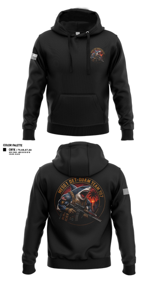 Hoodie, MESG1 DET-GUAM COMMAND SHIRT, Navy, Teamtime, Team time, sublimation, custom sports apparel, team uniforms, spirit wear, spiritwear, sports uniforms, custom shirts, team store, custom team store, fundraiser sports, apparel fundraiser