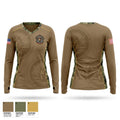 MSRON 8 Women's Long Sleeve V-neck Shirt - 1