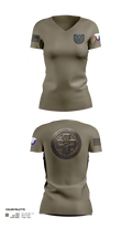 Army medical logistics command Women's Short Sleeve V-neck Shirt - 21