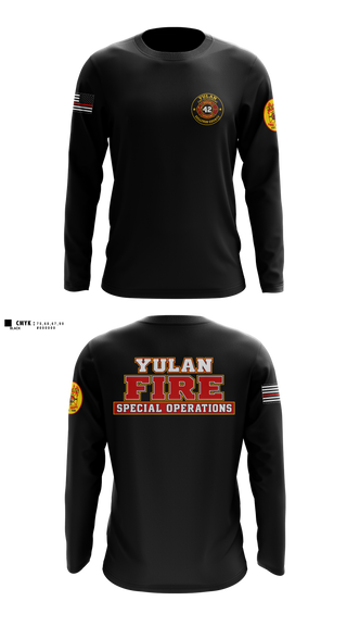 Long Sleeve Performance Shirt, Yulan Fire Department, Fire Department, Teamtime, Team time, sublimation, custom sports apparel, team uniforms, spirit wear, spiritwear, sports uniforms, custom shirts, team store, custom team store, fundraiser sports, apparel fundraiser