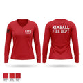 Kimball volunteer fire department 8157693 Women's Long Sleeve V-neck Shirt - 1