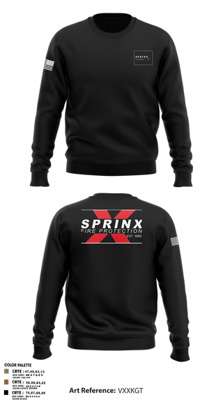 Crew Neck Sweatshirt, SPRINX FIRE PROTECTION, , Teamtime, Team time, sublimation, custom sports apparel, team uniforms, spirit wear, spiritwear, sports uniforms, custom shirts, team store, custom team store, fundraiser sports, apparel fundraiser
