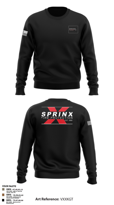 SPRINX FIRE PROTECTION 22334846 Crew Neck Sweatshirt - 3
