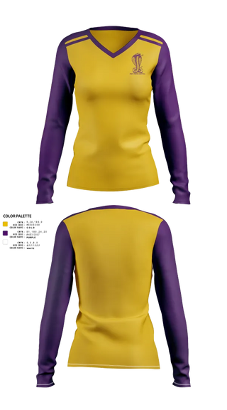 Womens Long Sleeve Vneck Shirt, Fort Pierce Central Volleyball, Women's Volleyball, Teamtime, Team time, sublimation, custom sports apparel, team uniforms, spirit wear, spiritwear, sports uniforms, custom shirts, team store, custom team store, fundraiser sports, apparel fundraiser