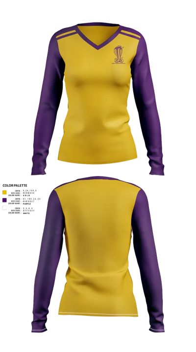Fort Pierce Central Volleyball 35655657 Women's Long Sleeve V-neck Shirt - 21
