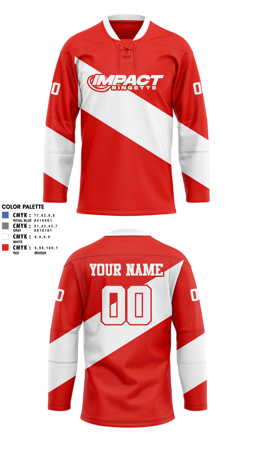 Hockey Jersey, Impact Ringette 2026, Ice Hockey, Teamtime, Team time, sublimation, custom sports apparel, team uniforms, spirit wear, spiritwear, sports uniforms, custom shirts, team store, custom team store, fundraiser sports, apparel fundraiser
