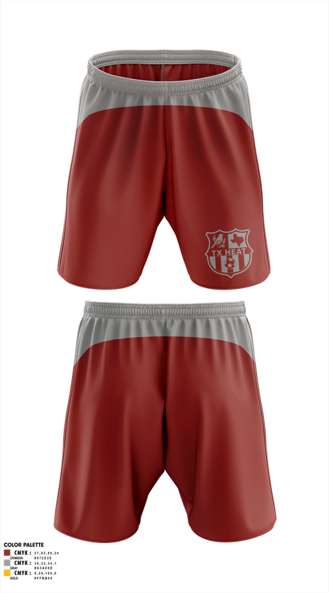 Mens Soccer Shorts, TX HEAT, Men's Soccer, Teamtime, Team time, sublimation, custom sports apparel, team uniforms, spirit wear, spiritwear, sports uniforms, custom shirts, team store, custom team store, fundraiser sports, apparel fundraiser