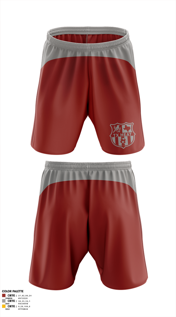 Mens Soccer Shorts, TX HEAT, Men's Soccer, Teamtime, Team time, sublimation, custom sports apparel, team uniforms, spirit wear, spiritwear, sports uniforms, custom shirts, team store, custom team store, fundraiser sports, apparel fundraiser
