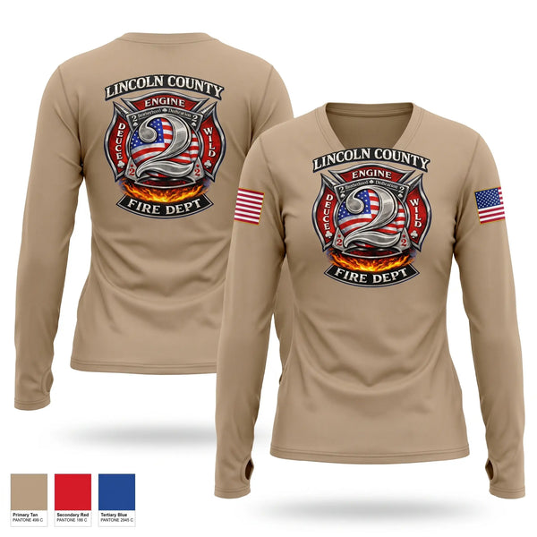 Old School Cotton Feel Shirt, Lincoln County fire department station 2, Fire Department, Teamtime, Team time, sublimation, custom sports apparel, team uniforms, spirit wear, spiritwear, sports uniforms, custom shirts, team store, custom team store, fundraiser sports, apparel fundraiser