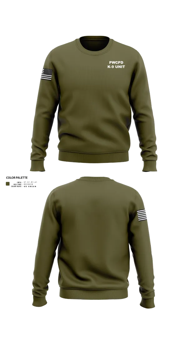 Crew Neck Sweatshirt, PWCPD K-9 unit, , Teamtime, Team time, sublimation, custom sports apparel, team uniforms, spirit wear, spiritwear, sports uniforms, custom shirts, team store, custom team store, fundraiser sports, apparel fundraiser