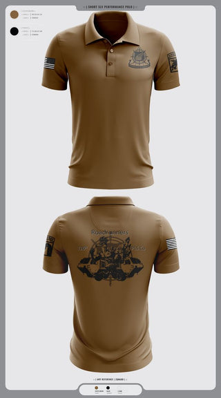 Short Sleeve Performance Polo, 126th PLS Co, , Teamtime, Team time, sublimation, custom sports apparel, team uniforms, spirit wear, spiritwear, sports uniforms, custom shirts, team store, custom team store, fundraiser sports, apparel fundraiser