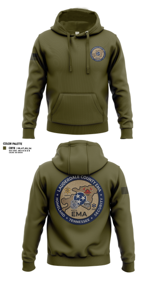 Hoodie, Lauderdale County Emergency Management Homeland Securtiy, Fire Department, Teamtime, Team time, sublimation, custom sports apparel, team uniforms, spirit wear, spiritwear, sports uniforms, custom shirts, team store, custom team store, fundraiser sports, apparel fundraiser