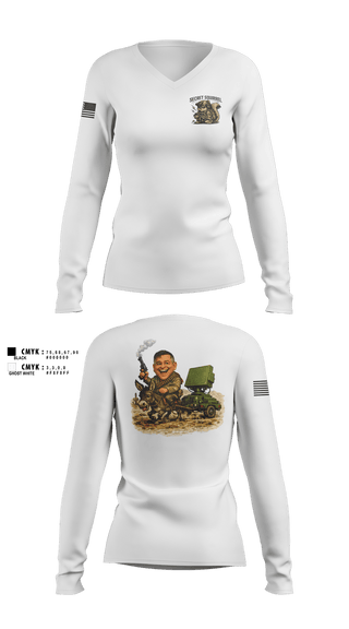 Womens Long Sleeve Vneck Shirt, ONE2025, Army, Teamtime, Team time, sublimation, custom sports apparel, team uniforms, spirit wear, spiritwear, sports uniforms, custom shirts, team store, custom team store, fundraiser sports, apparel fundraiser